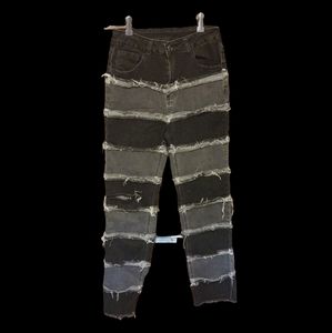 Women's Small Two Tone Distressed Jeans